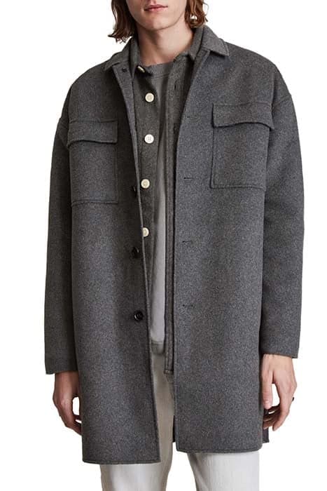 ARK COAT CHARCOAL MARL by AllSaints