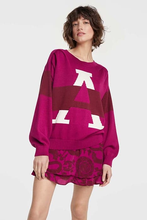 LADIES KNITTED A PULLOVER LIGHT BORDEAUX by Alix The Label