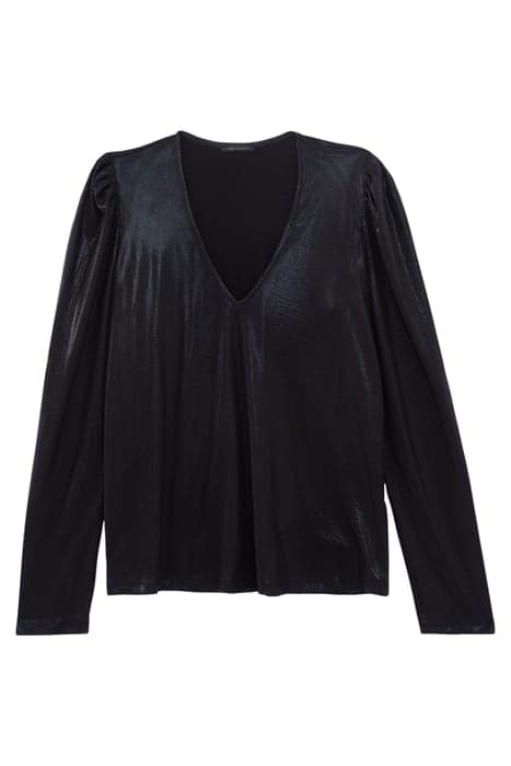 BLACK GIGOT SLEEVE BLOUSE by IKKS