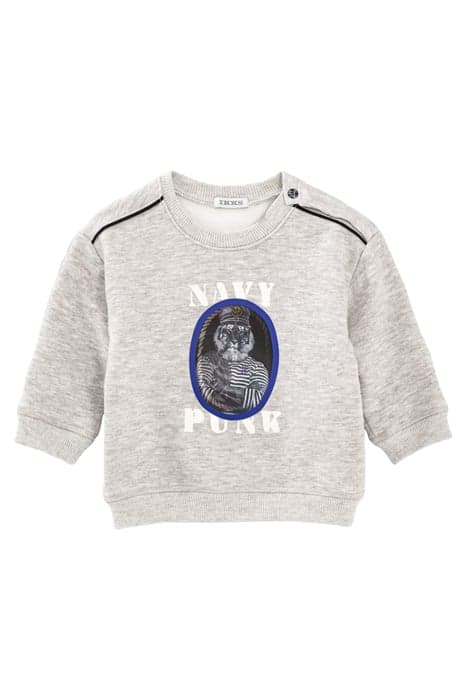 BABY BOYS’ GREY LION-ANCHOR LENTICULAR IMAGE SWEATSHIRT MOTT by IKKS