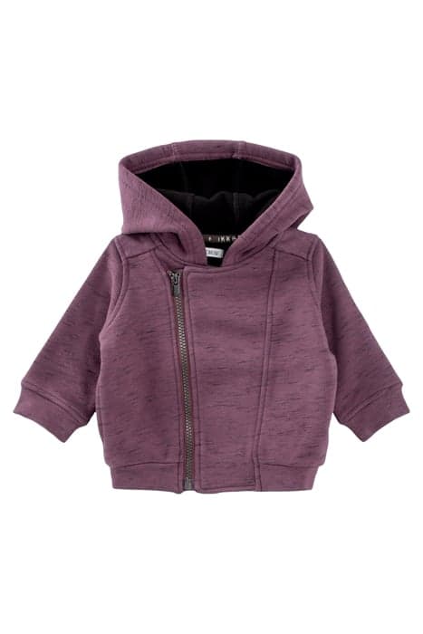 BABY BOYS’ DARK PURPLE BIKER-STYLE CARDIGAN DARK PURPLE by IKKS