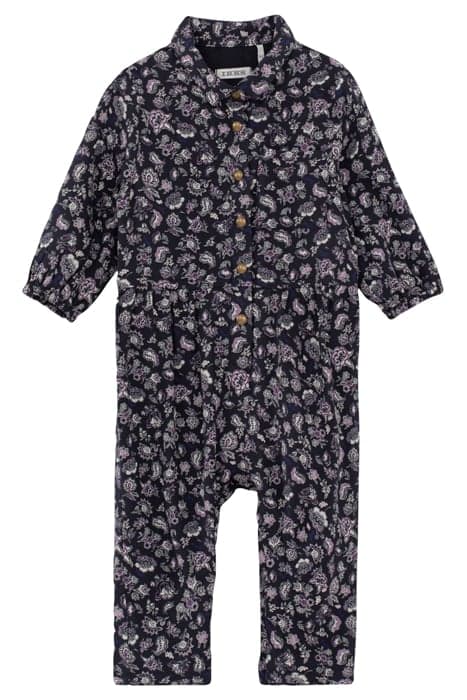 BABY GIRLS’ NAVY PAISLEY PRINT ECOVERO® JUMPSUIT NAVY by IKKS