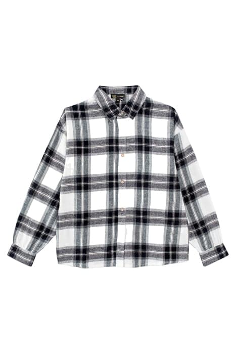 GIRLS’ OFF-WHITE SHIRT WITH BLACK CHECKS OFF-WHITE by IKKS