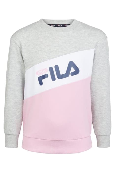 CANCIATTI CREW SWEAT LILAC SACHET-LIGHT GREY MELANGE-BRIGHT  by FILA