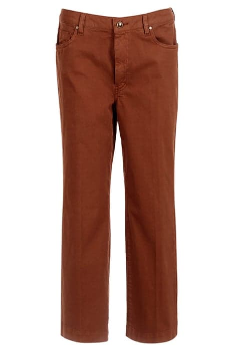 MID HIGH WAIST CROPPED BROWN by River Woods