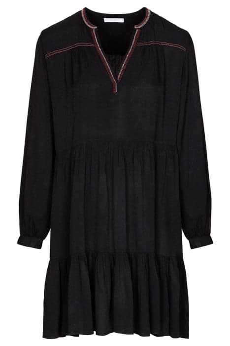 NOMI EMBROIDERY DRESS JET BLACK by BY-BAR