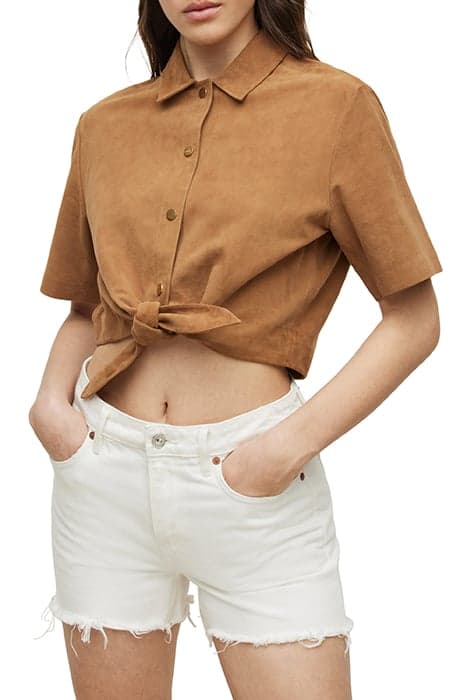 EVADY SHIRT TAN BROWN by AllSaints