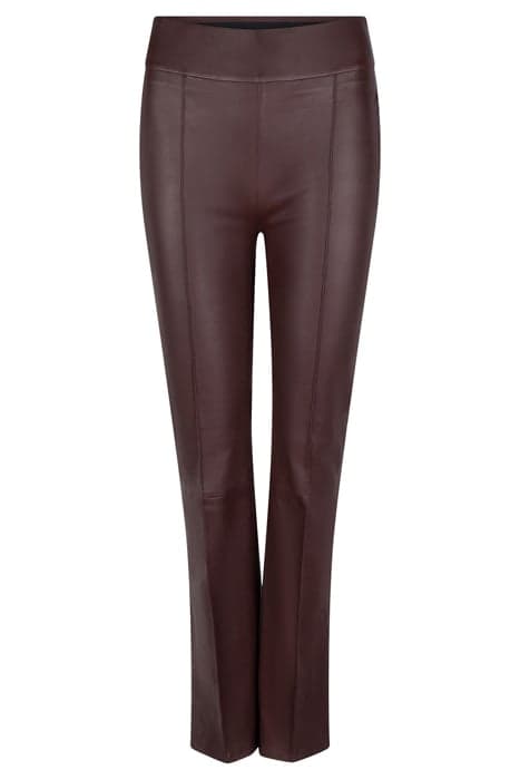 FYEN STRETCH LEATHER PANTS ROASTED BROWN by Dante6