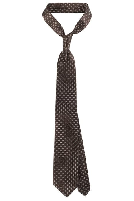 BROWN FLOWERS TIE by Suitsupply