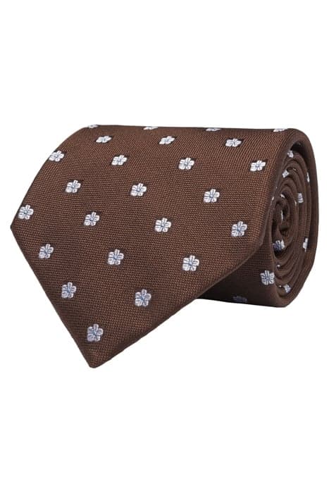 BROWN FLOWERS TIE by Suitsupply