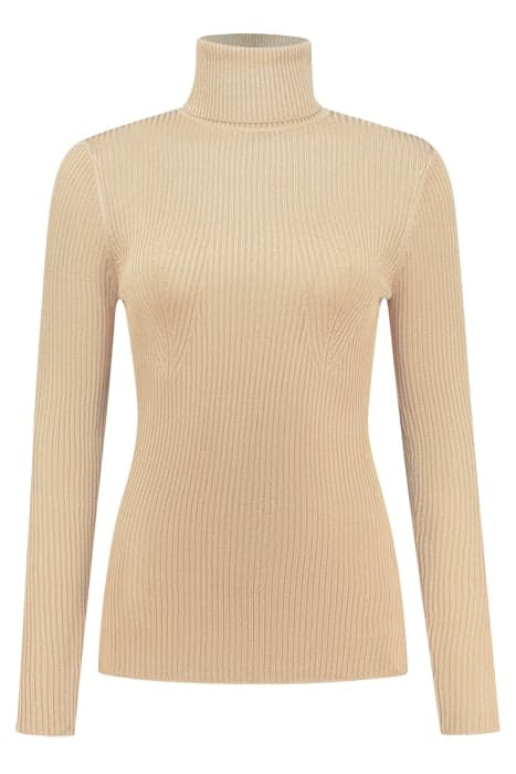 KING TURTLE NECK TOP BEIGE by Fifth House