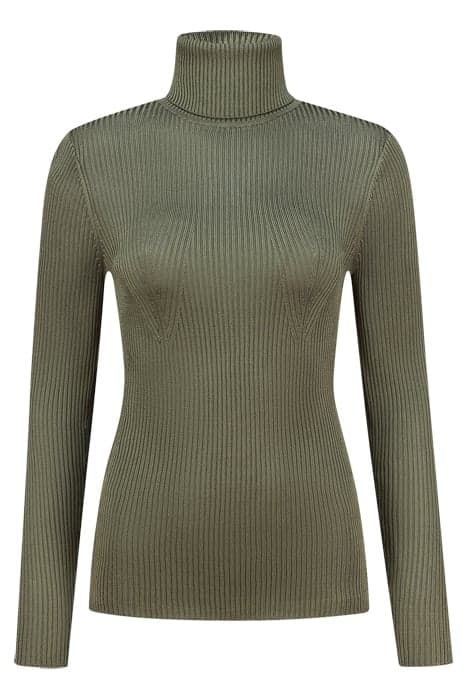 KING TURTLE NECK TOP ARMY GREEN by Fifth House