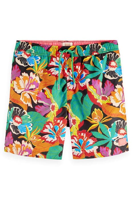 MID LENGTH - PRINTED SWIMSHORT BLACK FLORAL AOP by Scotch & Soda