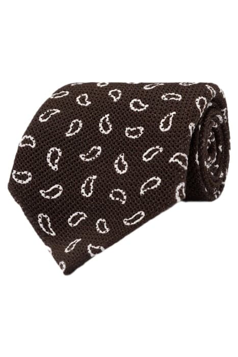 BROWN PAISLEY TIE by Suitsupply