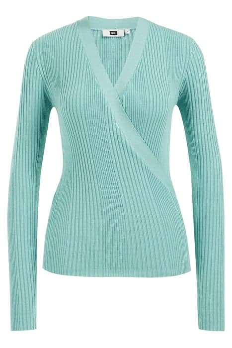 KNITTED PULLOVER MINT GREEN by WE Fashion