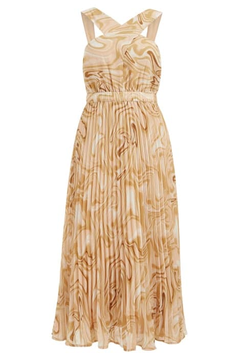 DRESS MID LENGTH BEIGE by WE Fashion