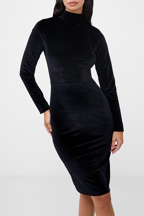 SULA VELVET JERSEY DRESS BLACK by French Connection