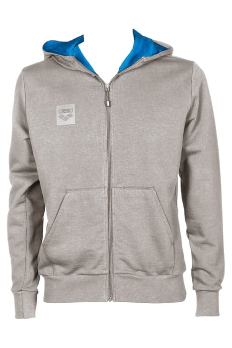 M ESSENTIAL HOODED F/Z JACKET MEDIUM GREY MELANGE by Arena