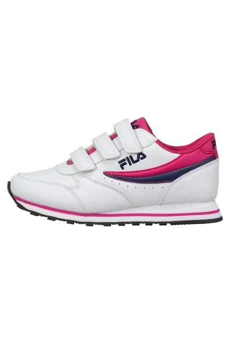 ORBIT VELCRO LOW KIDS WHITE-CARMINE by FILA