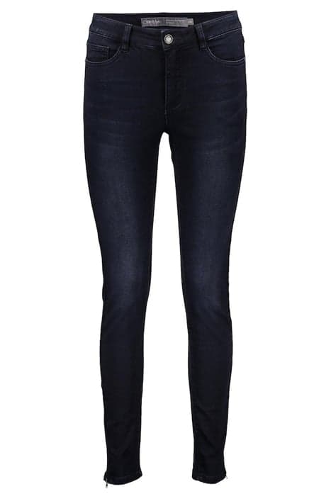 JEANS 7/8 + ZIP BLUE/BLACK DENIM by Geisha