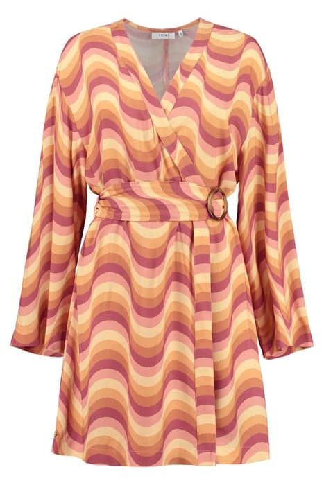 BIARRITZ WRAP DRESS GROOVY WAVE FROZEN CHOCO BROWN FROZEN CH by Shiwi