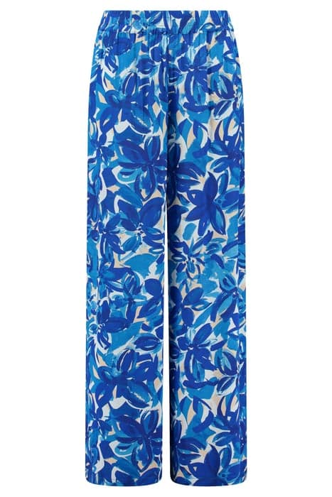 TOBAGO TROUSERS PAINTED FLOWER SPORTS BLUE SPORTS BLUE by Shiwi