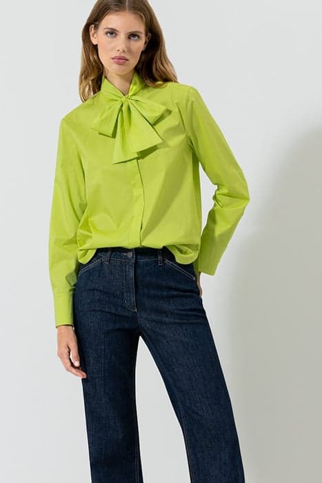 GABARDINE-HEMDBLUSE LIME by Luisa Cerano