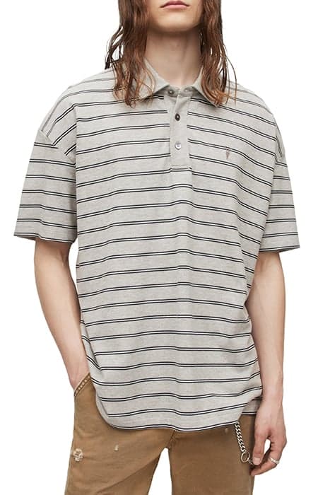 HAYDEN SS POLO GREY MARL by AllSaints