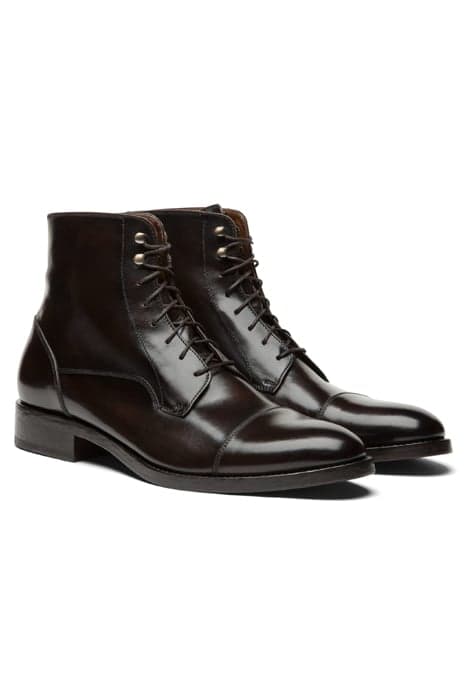 DARK BROWN LACE-UP BOOT by Suitsupply