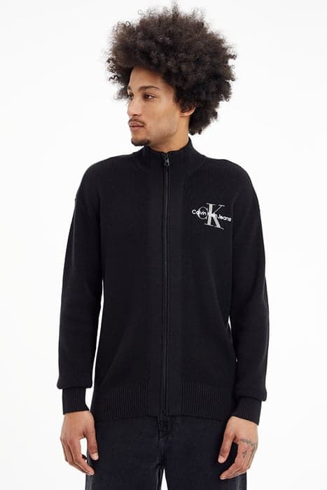 MONOLOGO ZIP-THROUGH CK BLACK by Calvin Klein