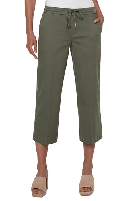 KELSEY CULOTTE W/ TIE FRONT DRIED BASIL by Liverpool