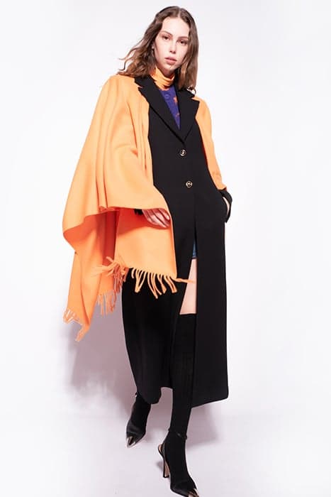 SEGUNDA PONCHO LANA SOFT ORANGE OCHRE by PINKO