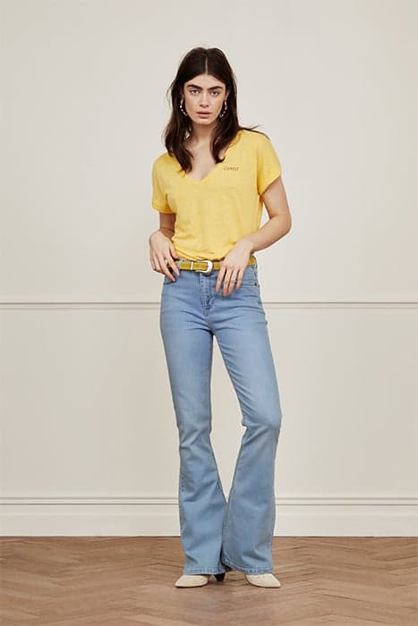 EVA DENIM FLARE TROUSERS NEW LIGHT DENIM by Fabienne Chapot