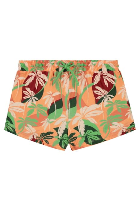 GIRLS SIL SWIM SHORTS WAVY PALMS LIGHT SANDALWOOD ORANGE by Shiwi