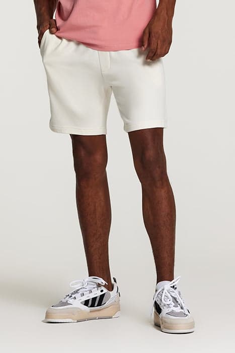 MEN SWEAT SHORTS SOLID STEVE JET STREAM WHITE by Shiwi