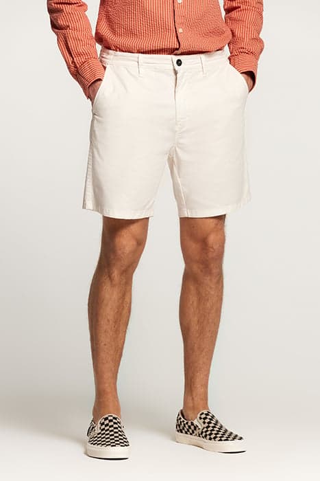 MEN COTTON STRETCH SHORTS JACK SNOW WHITE by Shiwi