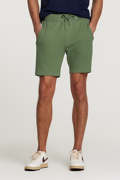 MEN PIQUE SHORTS MAVIS HEDGE GREEN by Shiwi