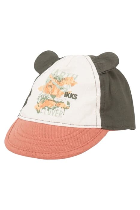 BABY BOYS’ ORANGE, WHITE AND KHAKI CAP by IKKS