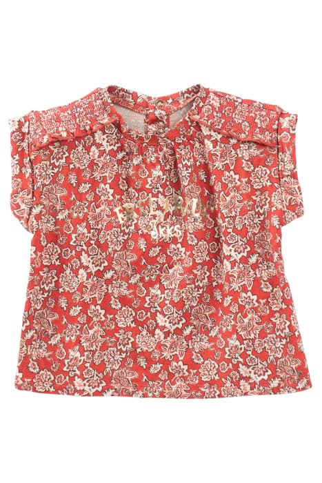 BABY GIRLS’ RED FLORAL PRINT T-SHIRT by IKKS