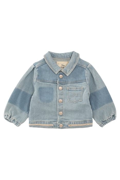 BABY GIRLS’ BLUE DENIM JACKET WITH WOVEN DETAIL by IKKS