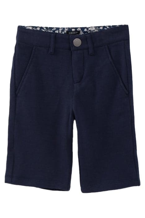 BOYS’ NAVY PIQUE KNIT CHINO BERMUDAS by IKKS