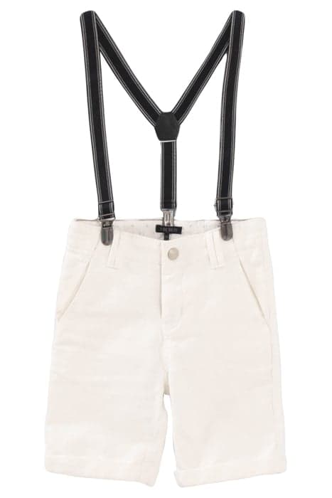 BOYS’ WHITE BERMUDAS WITH STRAPS by IKKS