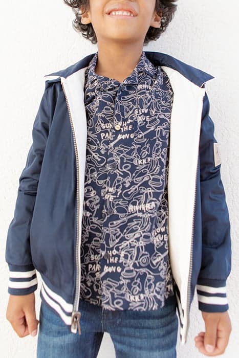 BOYS’ NAVY AND ECRU REVERSIBLE JACKET by IKKS