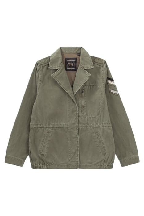 GIRLS' KHAKI SAFARI JACKET WITH EMBROIDERED BACK by IKKS