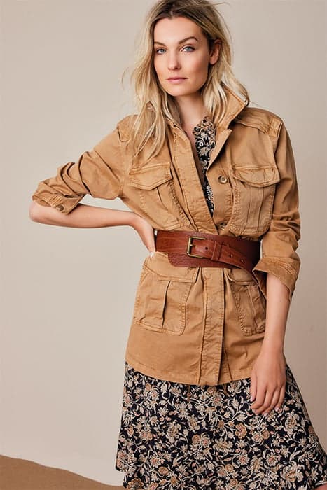 ARMY JACKET COMBAT TWILL WOOD by Summum Woman