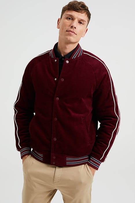 BOMBER BURGUNDY RED by WE Fashion