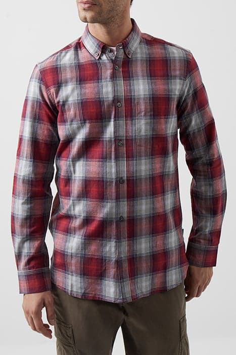 CHECK LONG SLEEVE SHIRT RED MULTI by French Connection