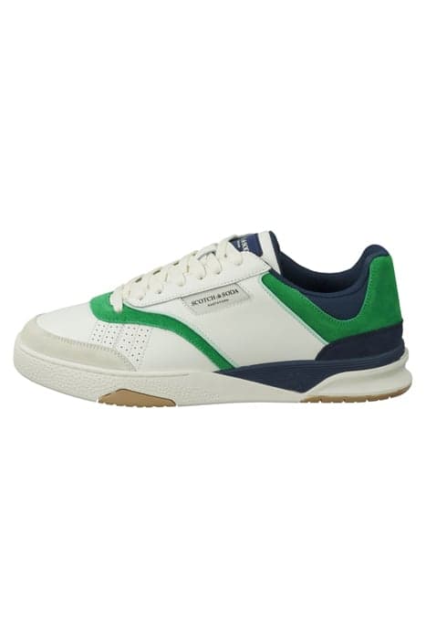 COURT CUP SNEAKER WHITE/GREEN by Scotch & Soda Footwear