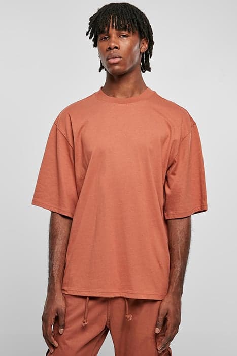 ORGANIC OVERSIZED SLEEVE TEE TERRACOTTA by Urban Classics