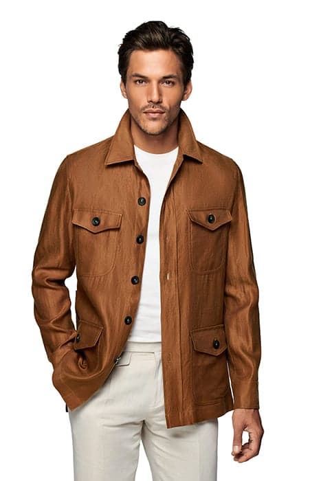 BROWN WILLIAM SHIRT-JACKET BROWN by Suitsupply